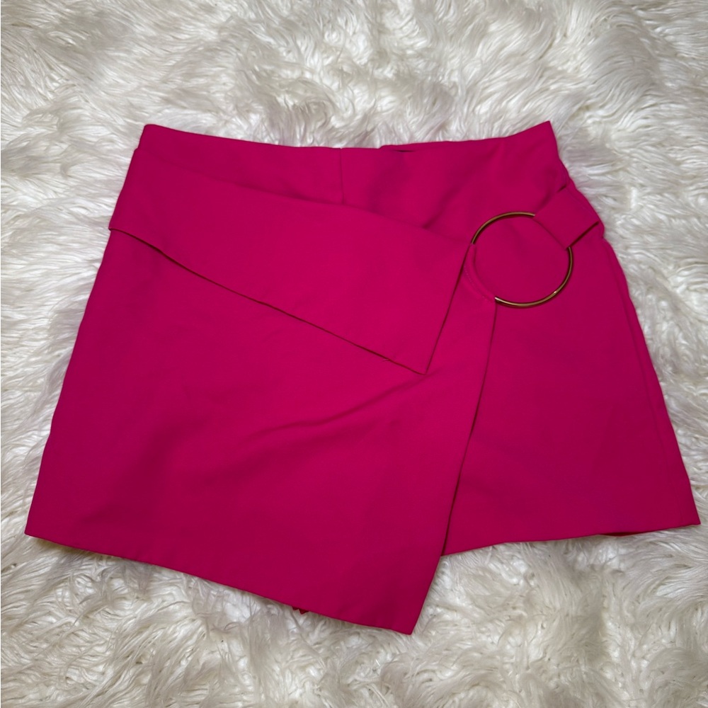Forever 21 Fuchsia Skort with Ring Detail